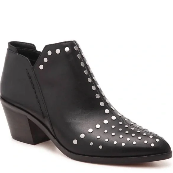 State Shoes State Loka Studded Ankle Boots Black Leather